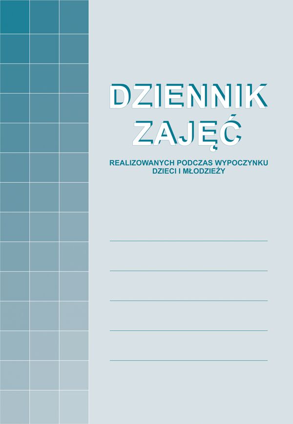 Dziennik zajęć realizowanych podczas wypoczynku dzieci i młodzieży