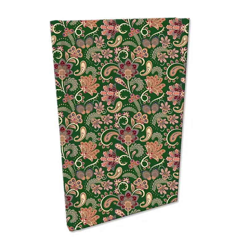 Notes a5 kratka soft touch paisley kwiaty green