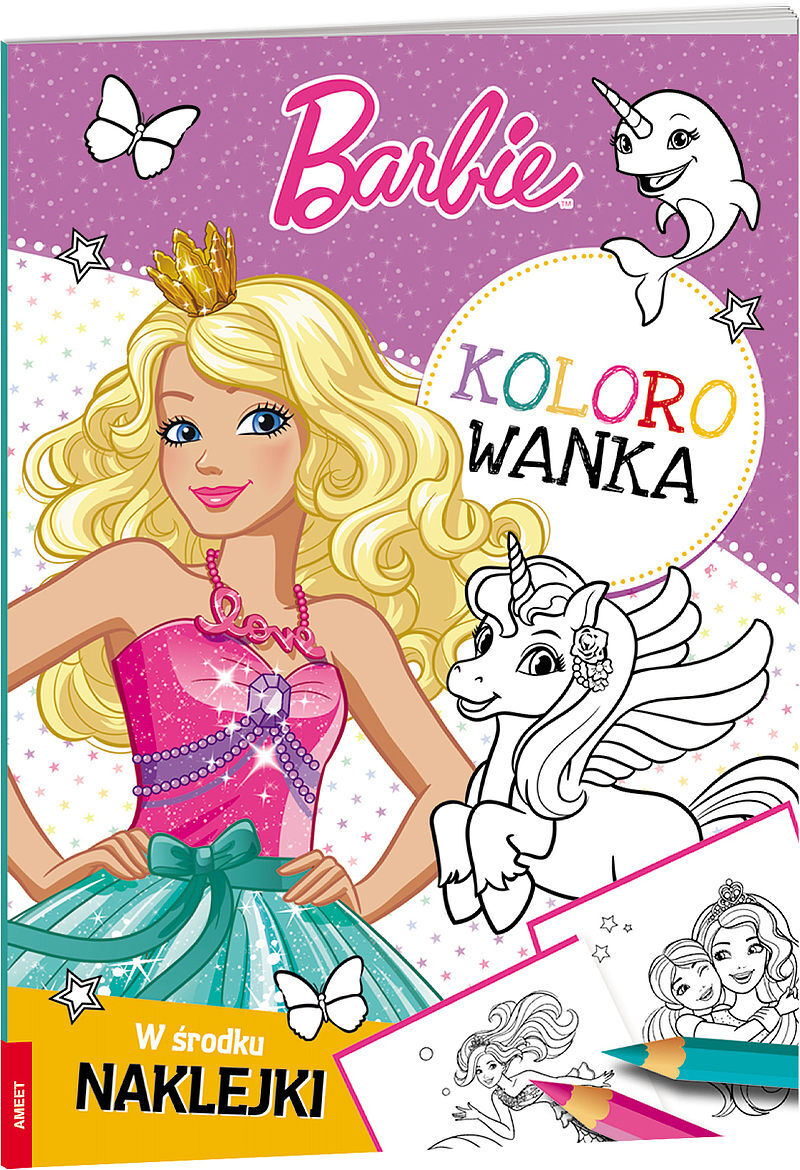 Barbie dreamtopia kolorowanka kolx-1401
