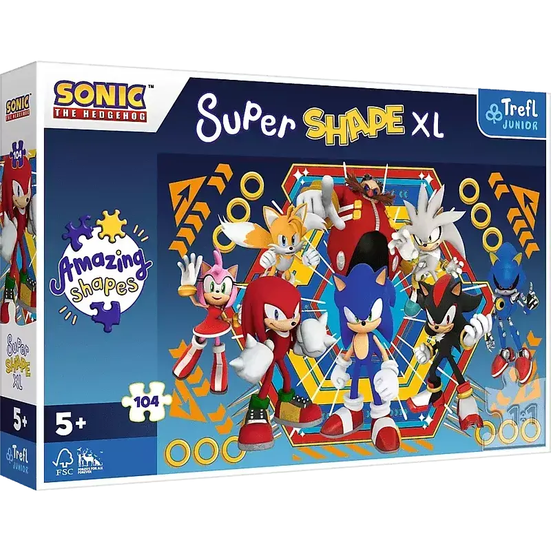 Puzzle 104 xl super shape świat sonica 50032