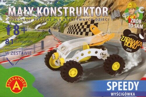Mały konstruktor Speedy wyścigówka 81 elementów