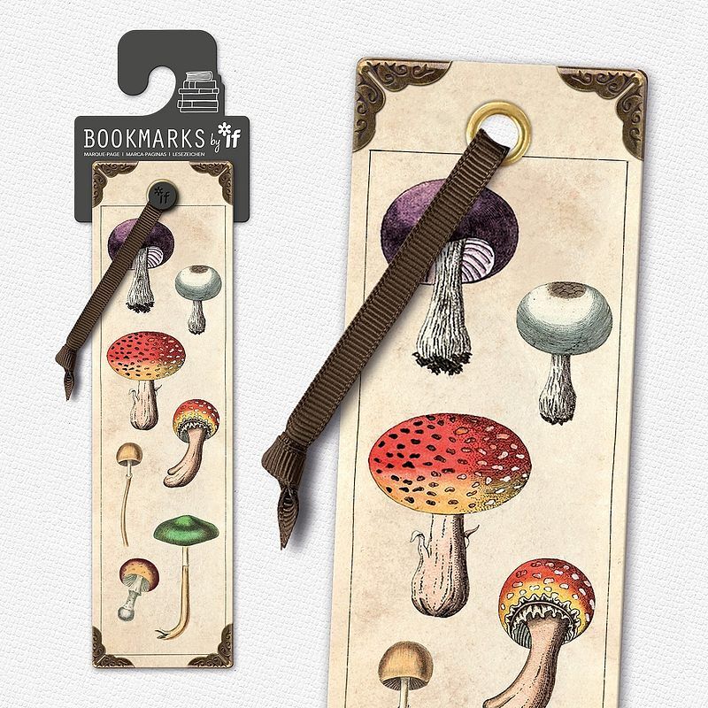Zakładka vintage grzyby 15808 if