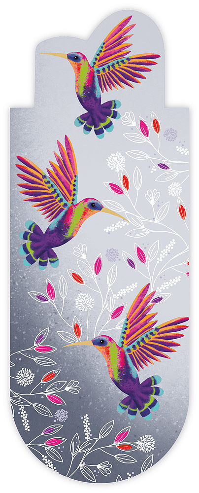 Zakładka magnetyczna owal kolibry