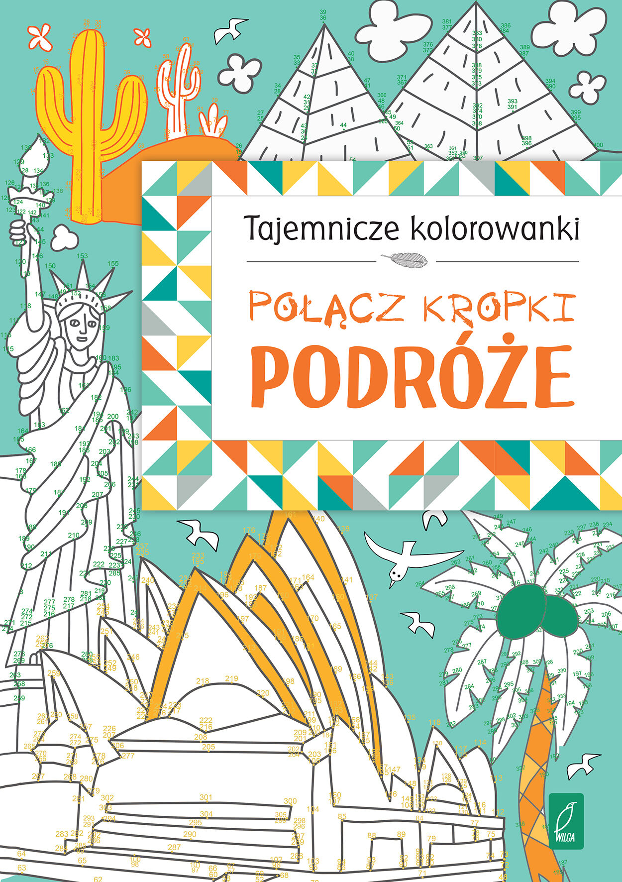 Połącz kropki podróże tajemnicze kolorowanki