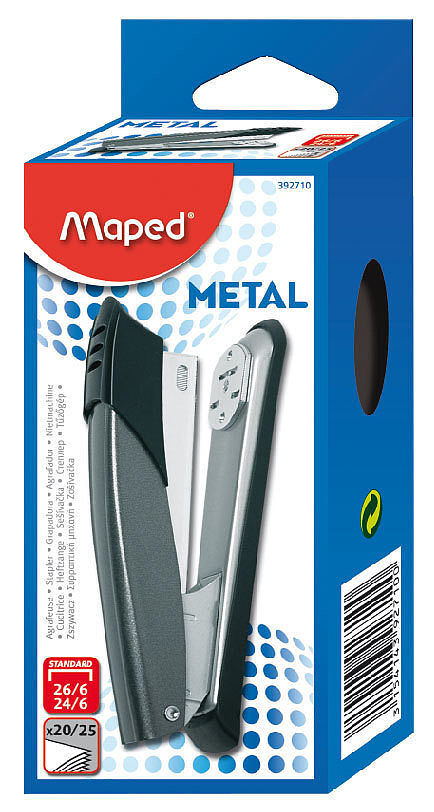 Zszywacz metalowy start szary maped do 25 kartek
