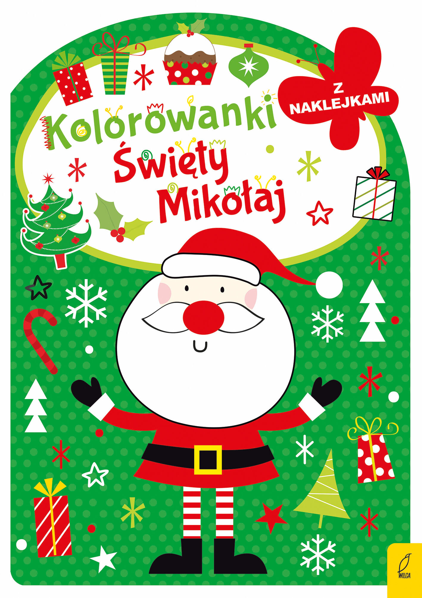 Kolorowanka z wykrojnikiem. Święty Mikołaj