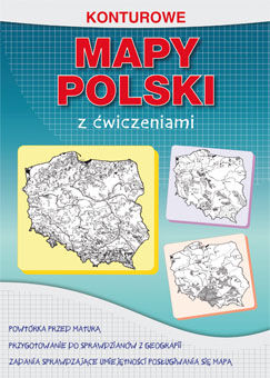 Konturowe mapy polski z ćwiczeniami