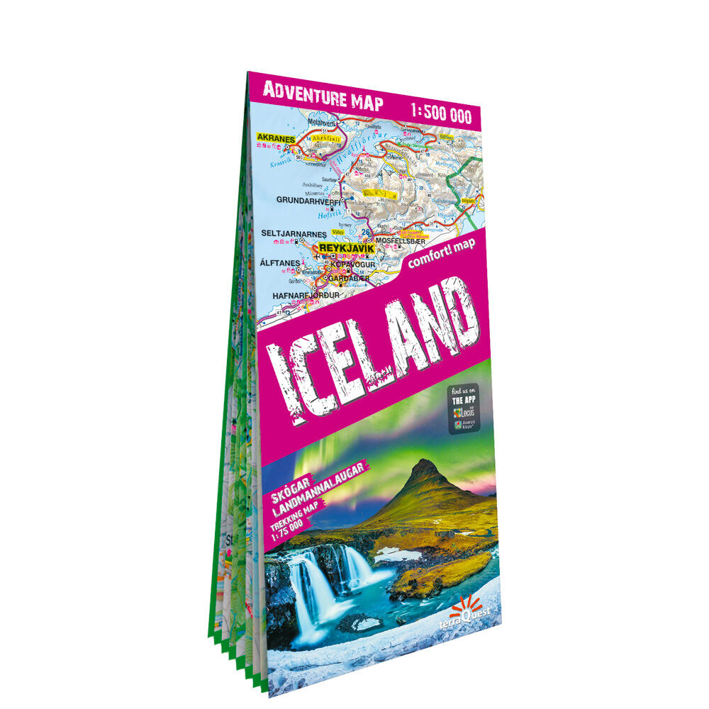 Islandia laminowana mapa samochodowo-turystyczna 1:500 000 2026