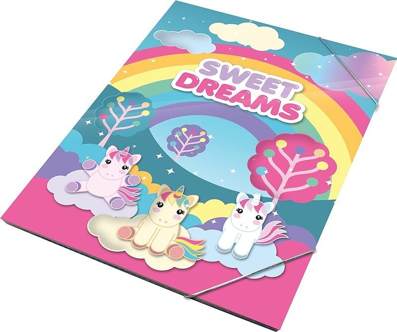 Zestaw kreatywny z naklejkami sweet dreams  jednorożec kl10882