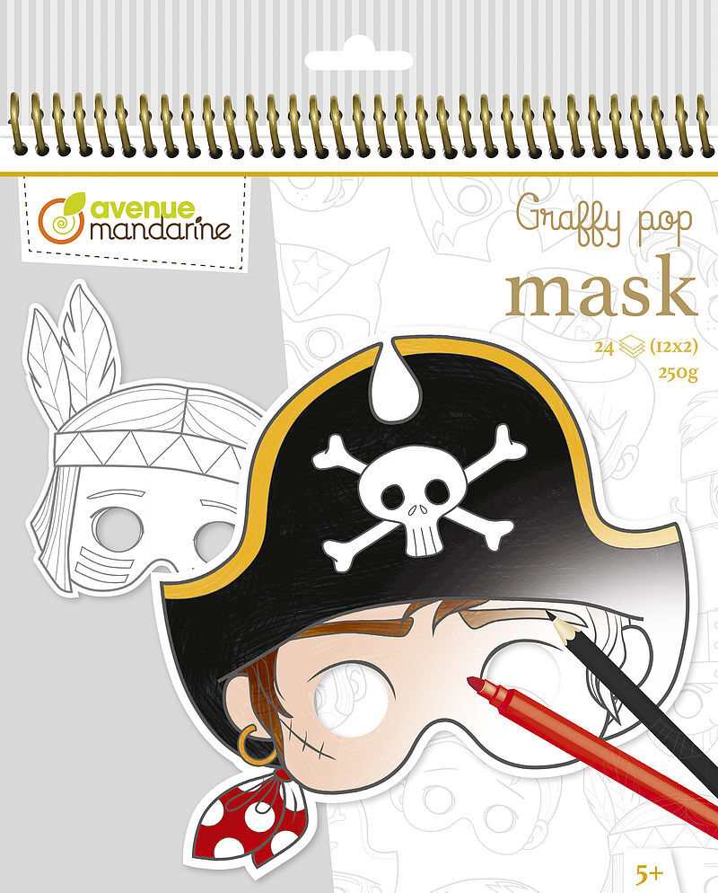 Blok z maskami graffy pop mask chłopiec