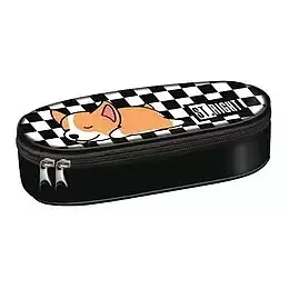 Piórnik owalny usztywniony sleepy corgi