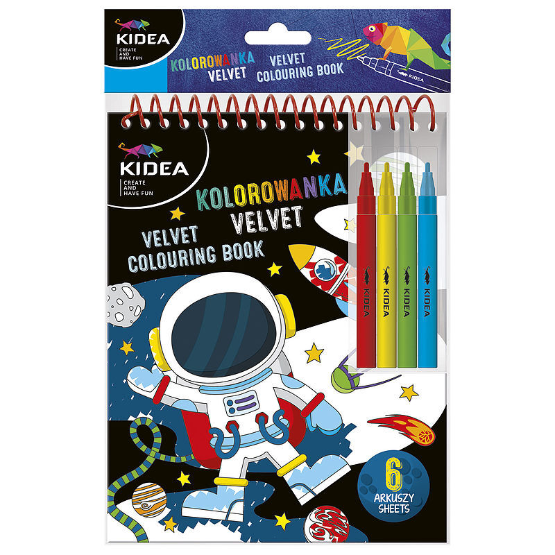 Kolorowanka velvet c kidea kosmos