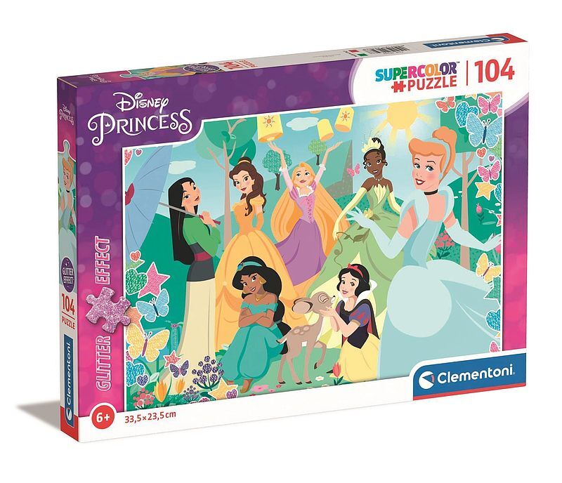 Puzzle 104 z brokatem 104 princess 20346