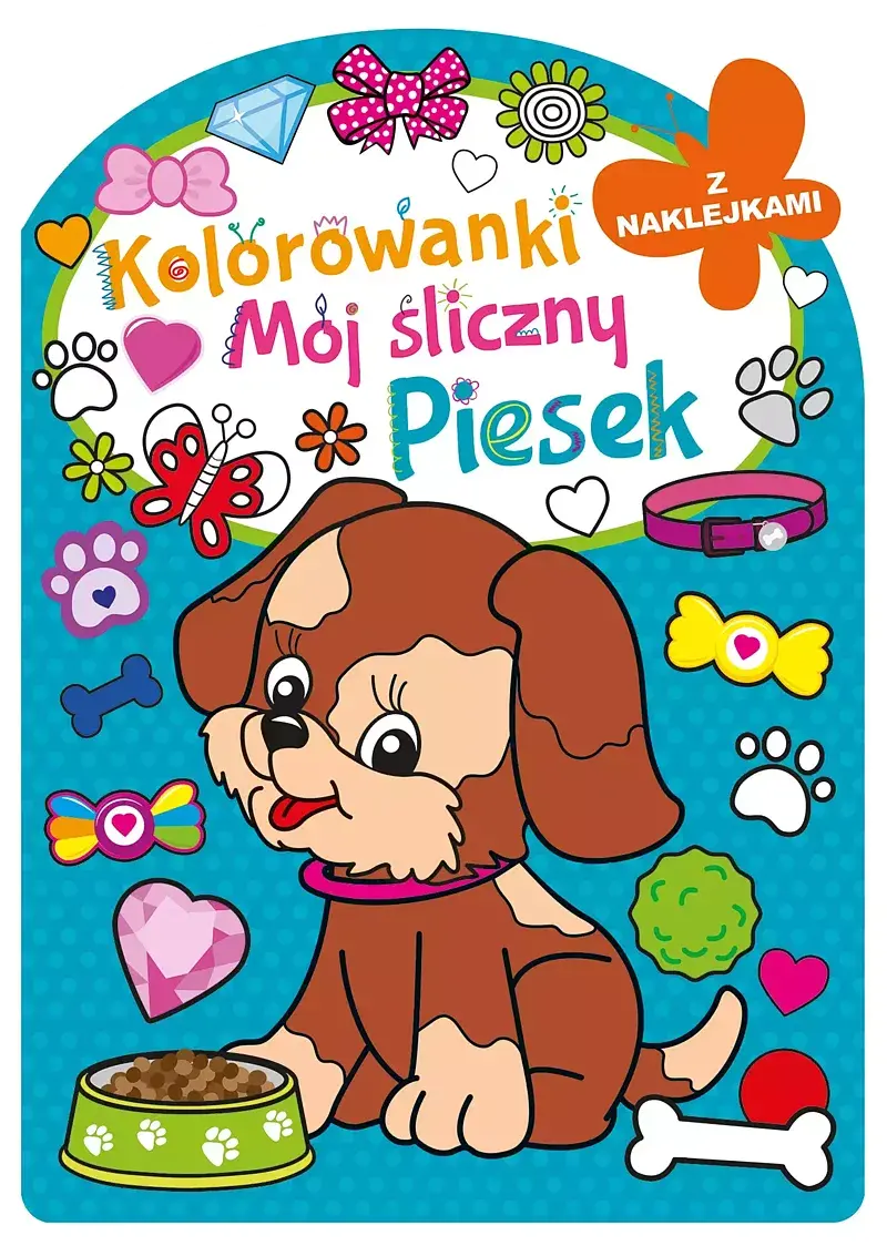 Kolorowanka z wykrojnikiem. Mój śliczny piesek