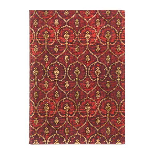 Notatnik w linie Paperblanks Red Velvet Midi Flexi