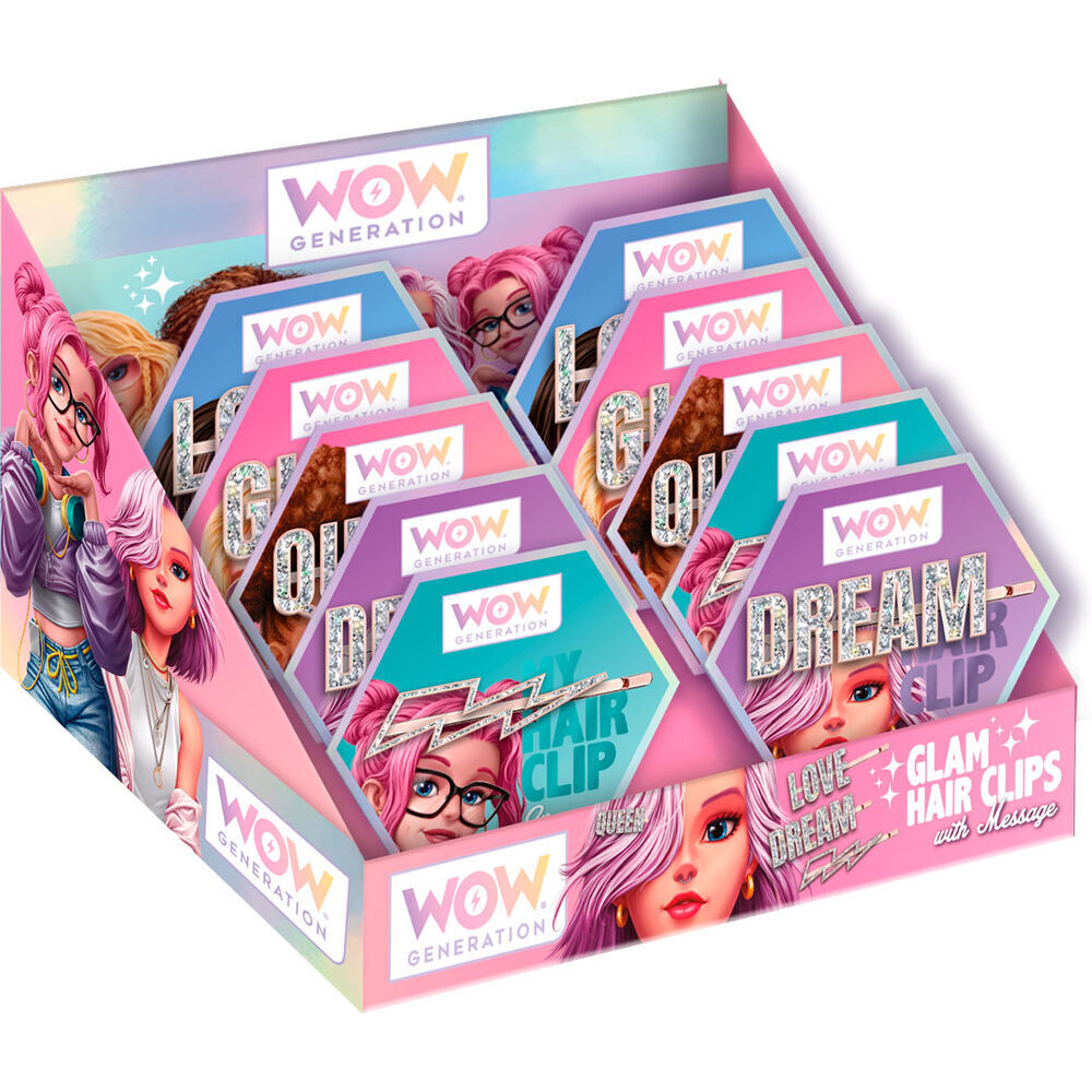 Spinka do włosów błyszcząca  mix wzorów WOW00089