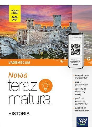 Nowa teraz matura 2023 historia vademecum z cyfrowym wspomaganiem nauki poziom rozszerzony