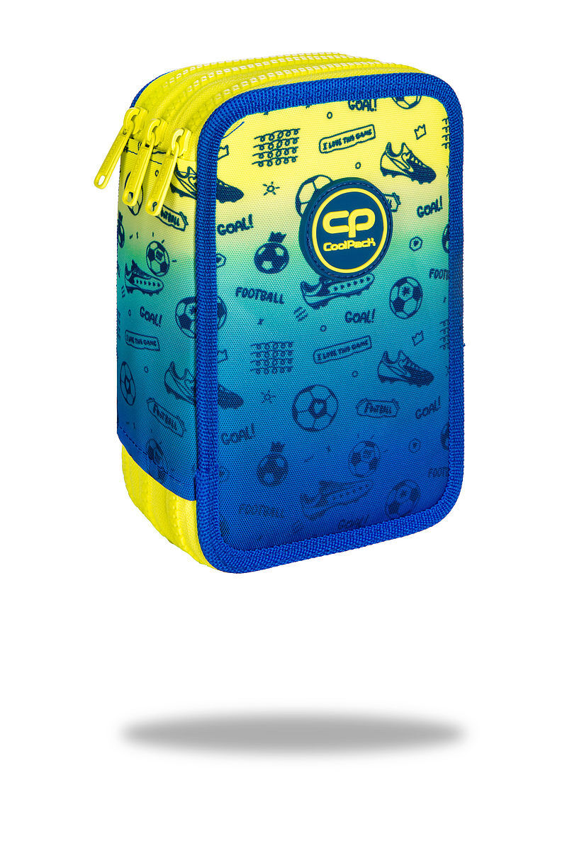 Piórnik coolpack  potrójny z wyposażeniem jumper 3football 2t