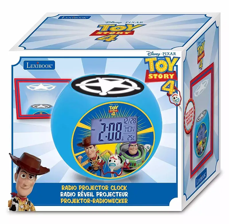 Radio budzik z projektorem toy story lexibook rl975ts