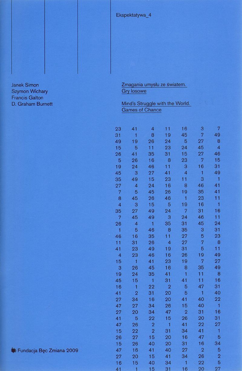 Ekspektatywa 4. Zmaganie umysłu ze światem. Gry losowe
