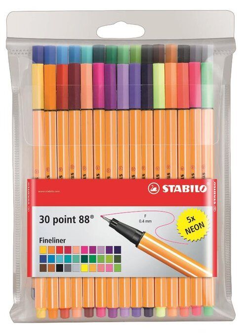 Cienkopis Stabilo Point 88 etui 30 sztuk