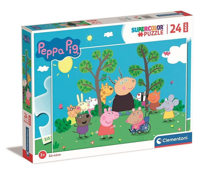 Puzzle 24 maxi super kolor peppa pig 24237