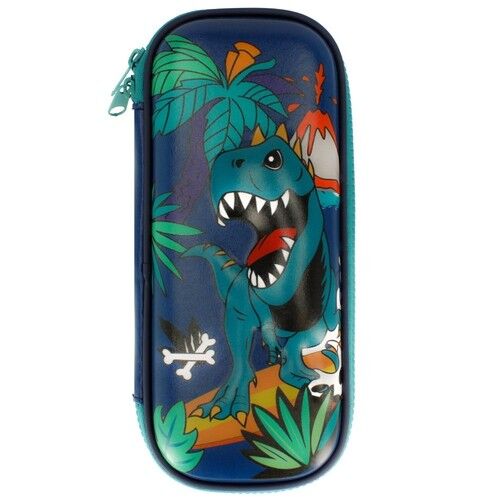 Piórnik 3D Dino 1 zamek 2 klapki