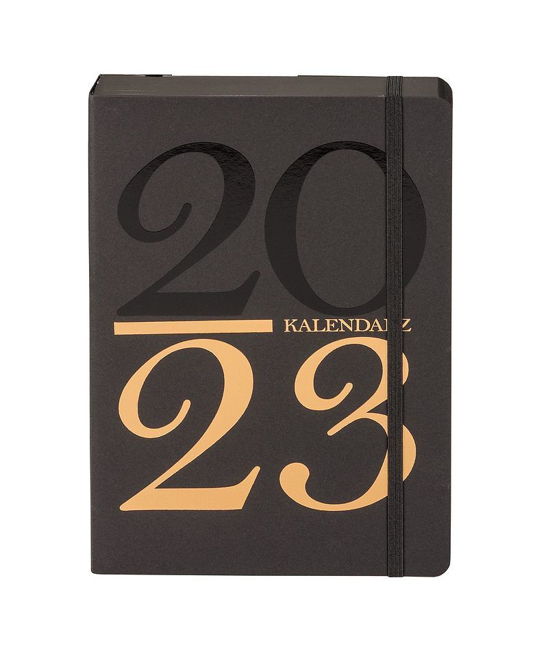 Kalendarz 2023 kraft a5 czarny dns