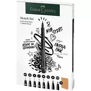 Zestaw pitt artist pen faber-castell black
