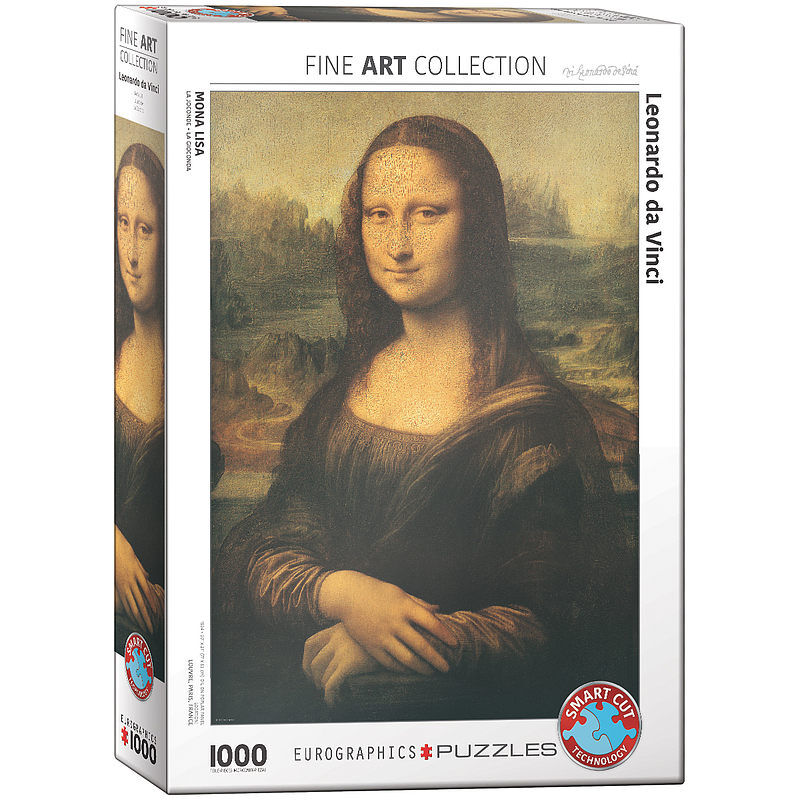 Puzzle 1000 mona lisa, leoanardo da vinci 6000-1203
