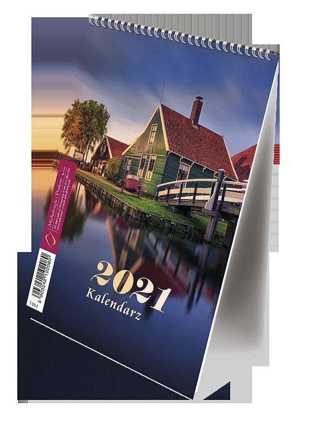 Kalendarz 2021 ze spiralką pionowy b6 mip