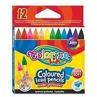Kredki grafionowe 12 kol. Colorino kids