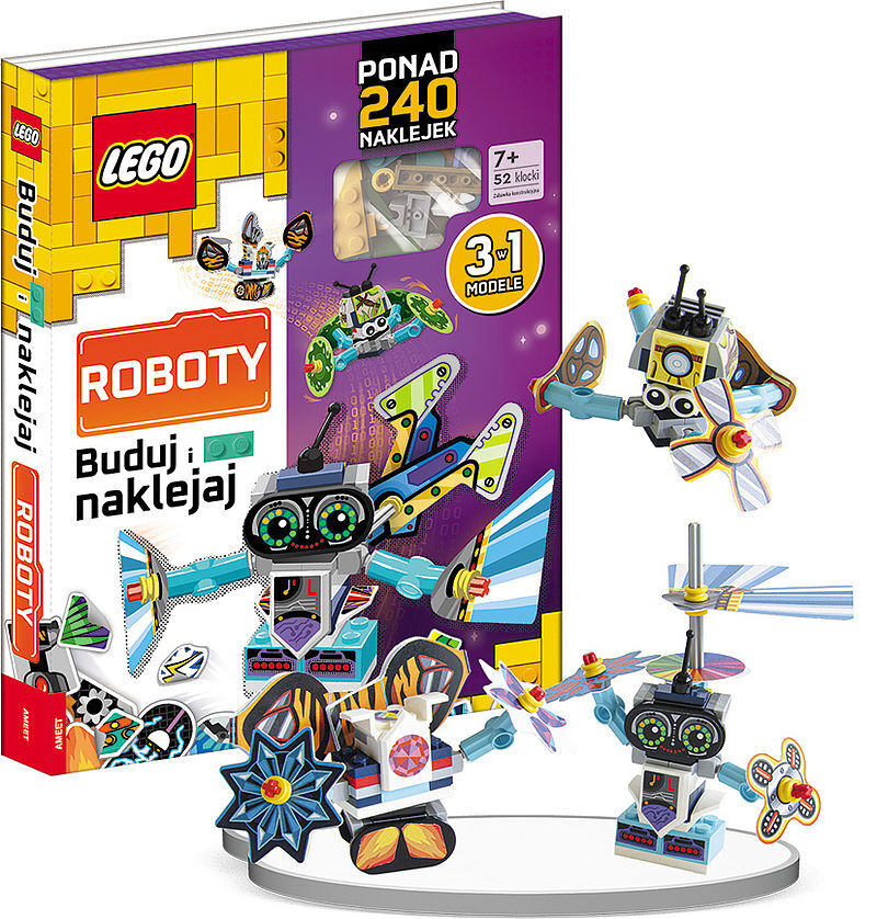 Lego books buduj i naklejaj roboty bsc-6602
