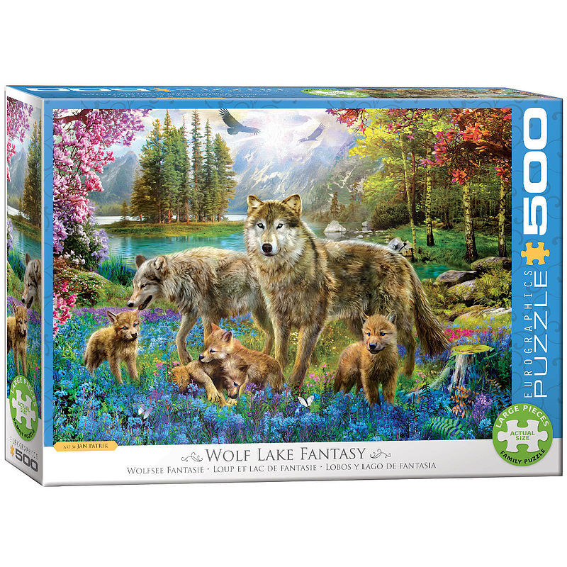 Puzzle 500 wolf lake fantasy 6500-5360