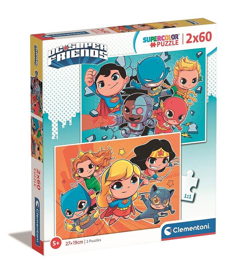 Puzzle 2 x 60 super kolor wb dc comics 21624