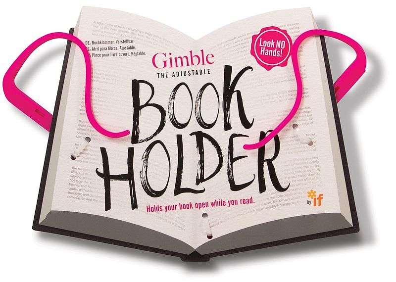 Gimble book holder różowy uchwyt do książki