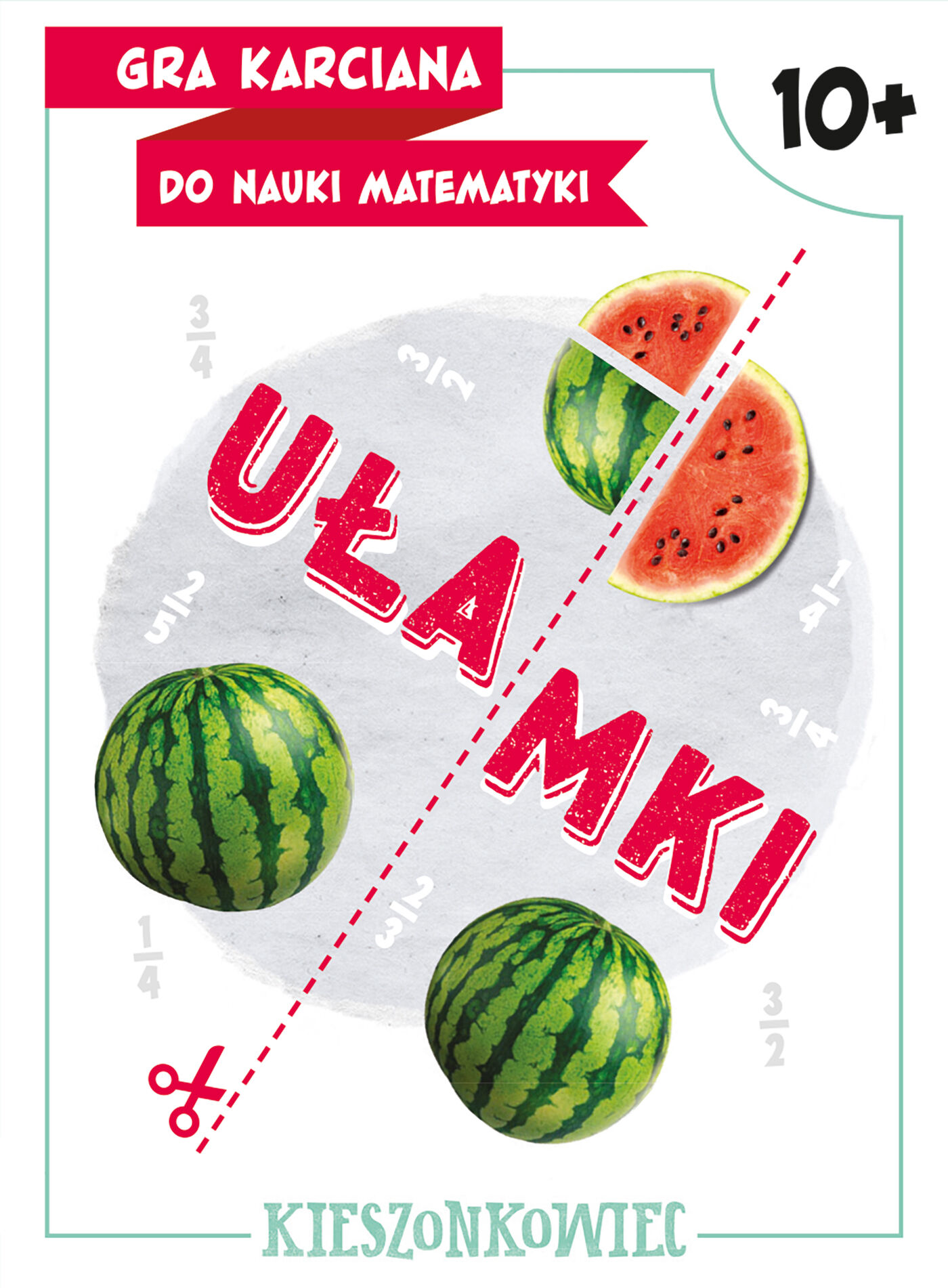 Ułamki. Gra karciana do nauki matematyki. Kieszonkowiec