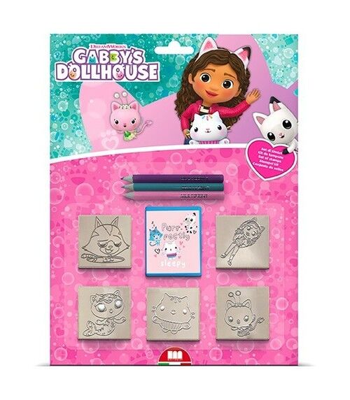 Pieczątki Koci domek Gabi blister 5 sztuk