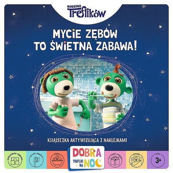 Mycie zębów to świetna zabawa! książeczka aktywizująca z naklejkami