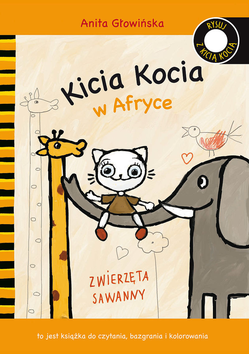 Kicia Kocia w Afryce. Kolorowanka