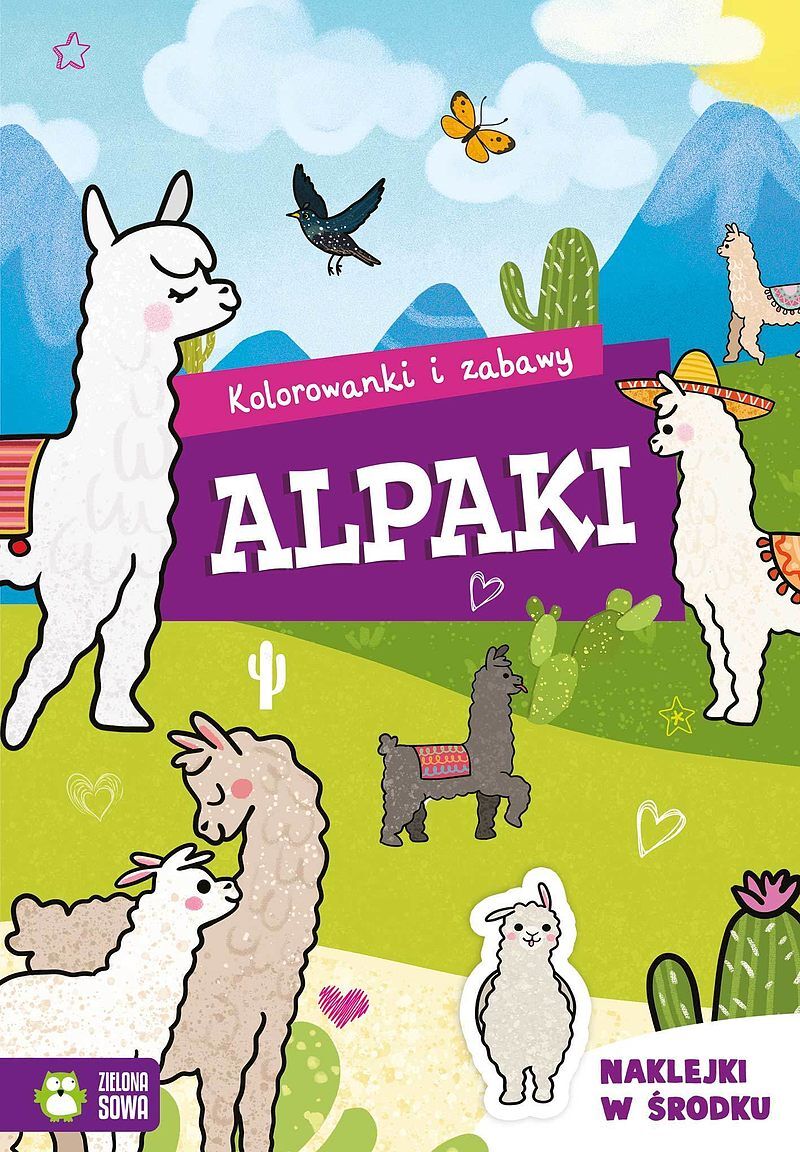 Kolorowanki i zabawy. Alpaki