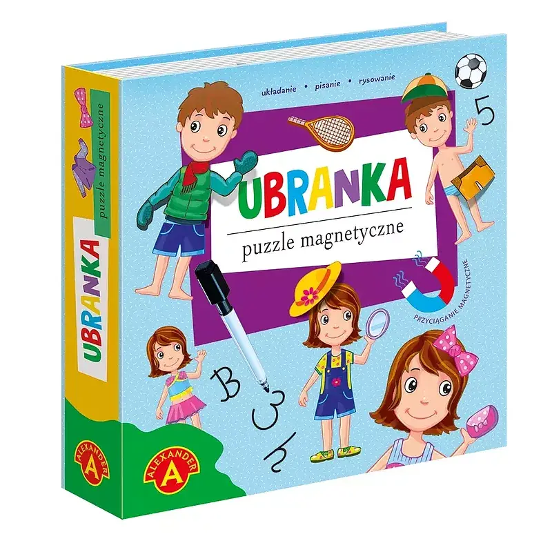 Puzzle Magnetyczne, Układanka - Ubranka