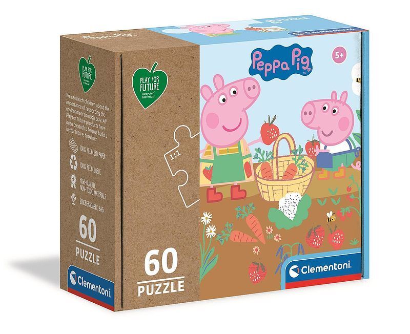 Puzzle 60. Play for future. Peppa Pig