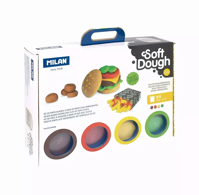 Ciastolina house of burgers z akcesoriami 4 kolory x 116 g