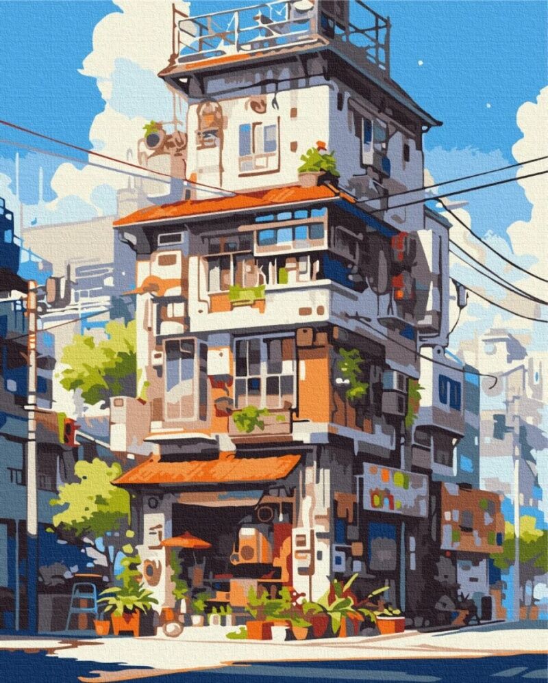 Malowanie po numerach BRUSHME 40x50 cm Apartamenty w Tokio