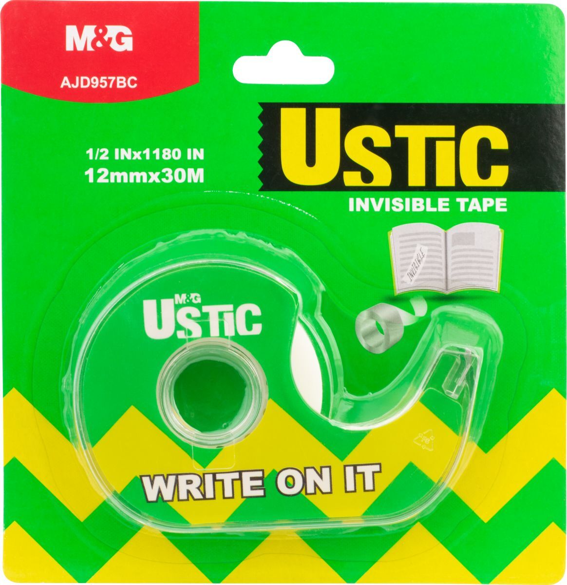 Taśma klejąca Invisible z podajnikiem MG 12mmx30m