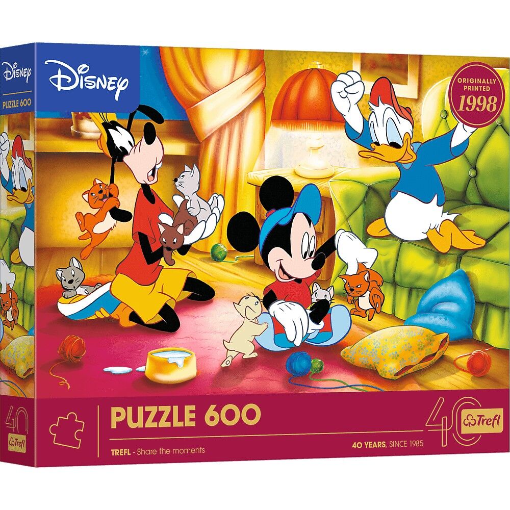 Puzzle 600 40-lecie Trefl Myszka Miki i Przyjaciele 37601