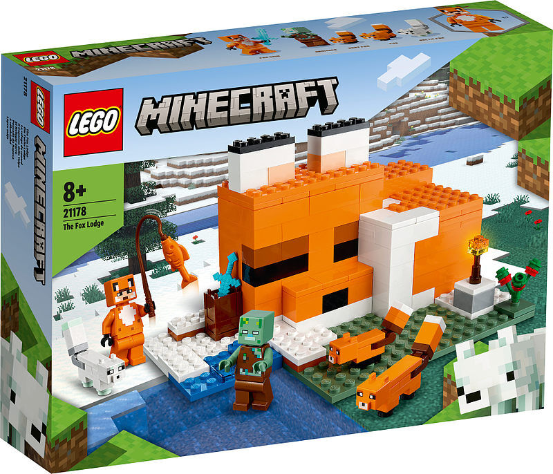 Lego minecraft siedlisko lisów 21178