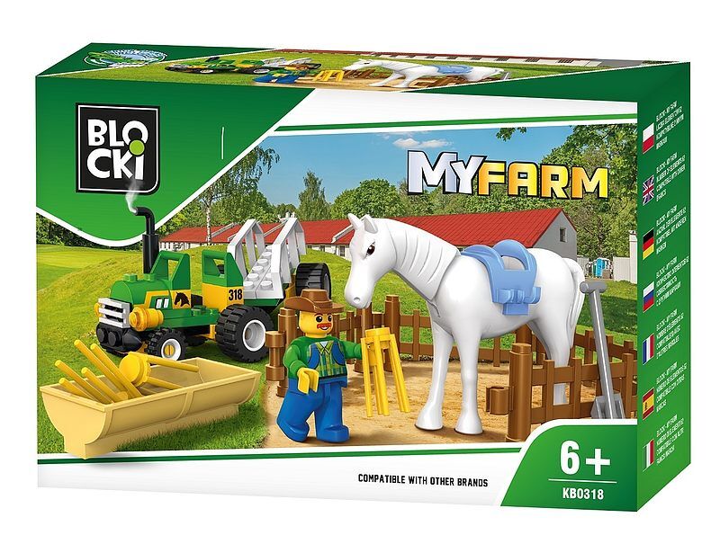 Klocki blocki myfarm 43 elementy kb0318