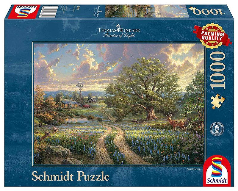 Puzzle 1000 Thomas Kinkade Życie na wsi